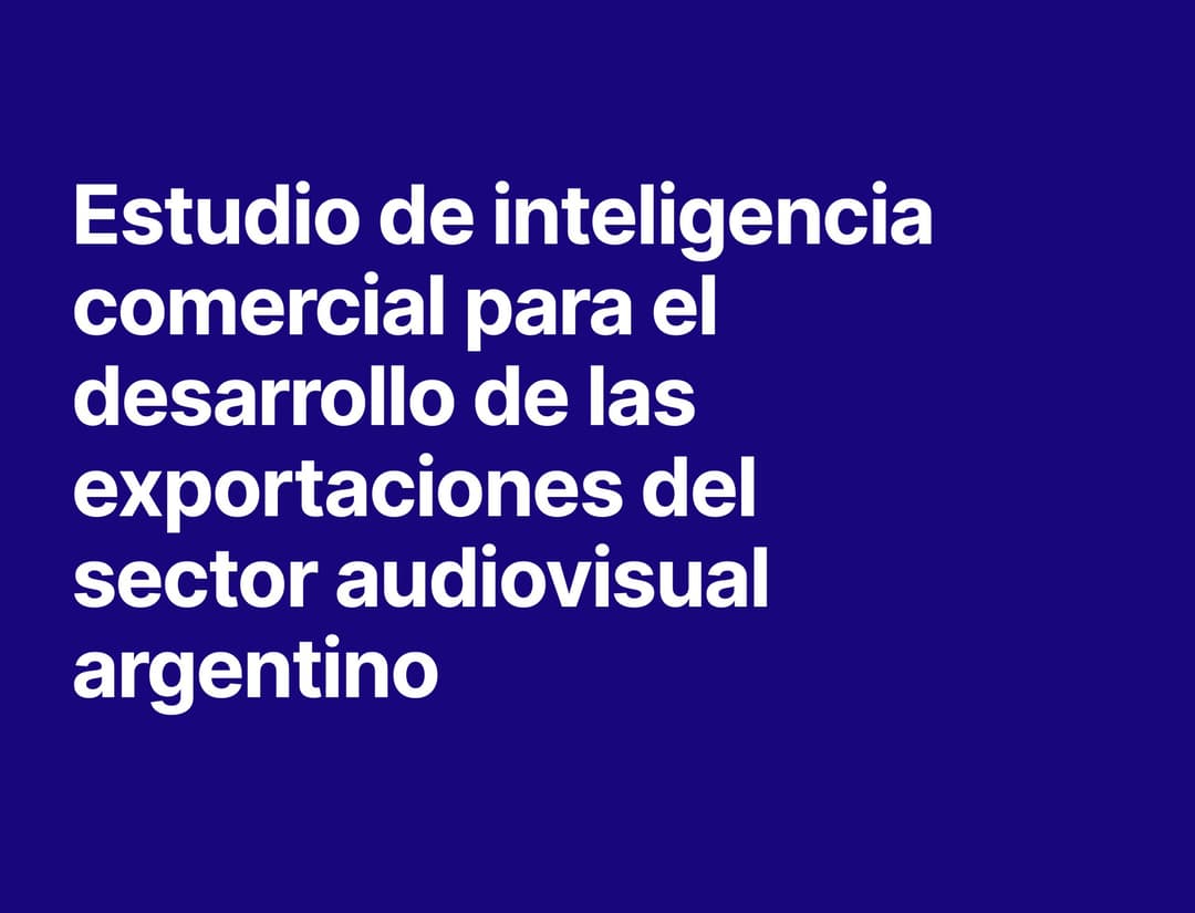 Estudio de inteligencia comercial